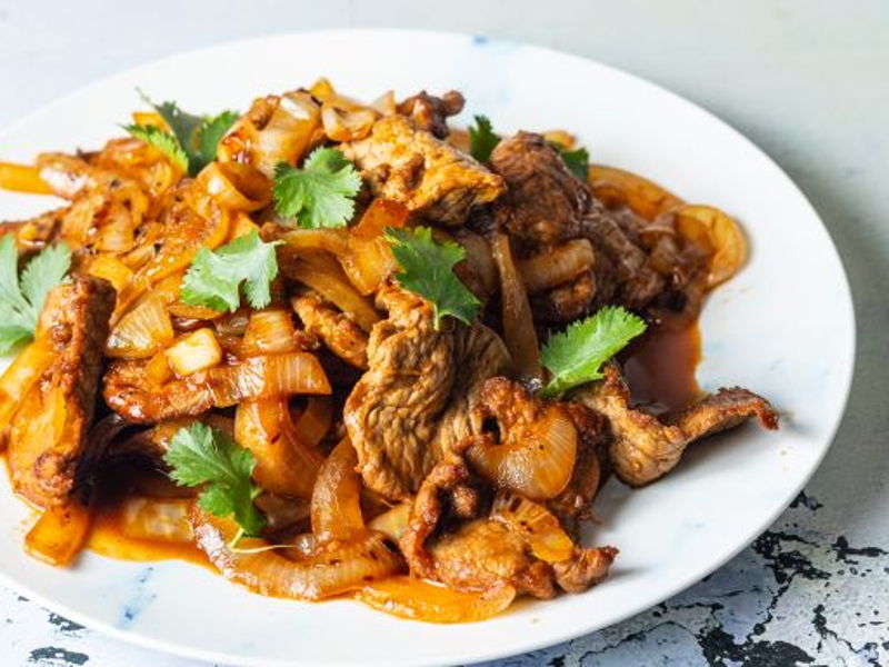 BEEF & ONION STIR FRY | WANGYUANJI