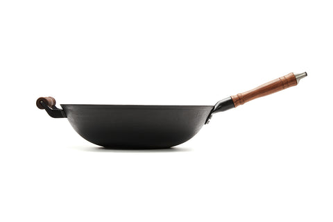 WANGYUANJI Cast Iron Wok Pan - WANGYUANJI WANGYUANJI Cast Iron Wok Pan - WANGYUANJI