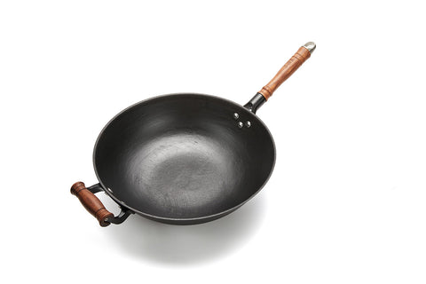 WANGYUANJI Cast Iron Wok Pan - WANGYUANJI WANGYUANJI Cast Iron Wok Pan - WANGYUANJI