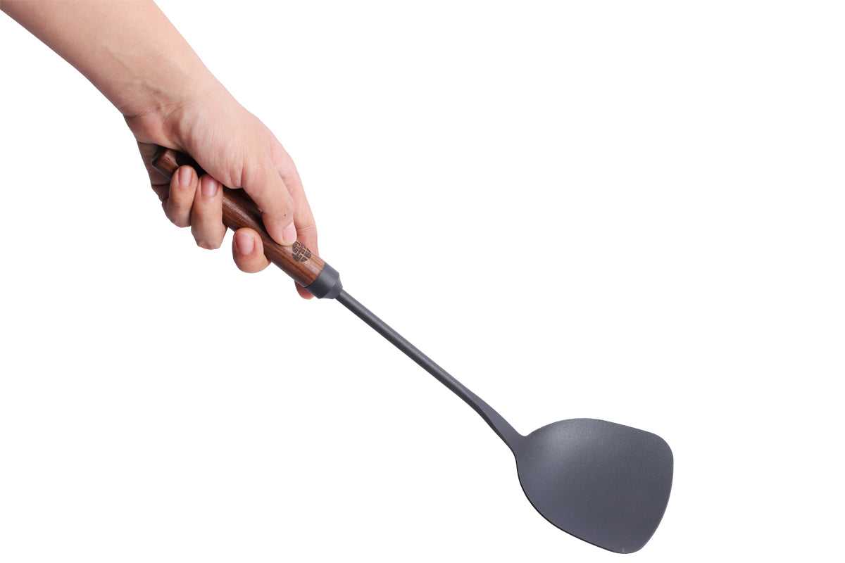 WANGYUANJI  Iron Spatula with Wooden Handle - WANGYUANJI WANGYUANJI  Iron Spatula with Wooden Handle - WANGYUANJI