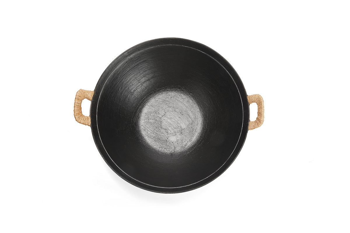 WANGYUANJI Handmade Cast Iron Wok with Dual Handle - WANGYUANJI WANGYUANJI Handmade Cast Iron Wok with Dual Handle - WANGYUANJI