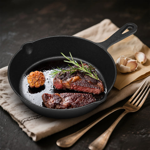 WANGYUANJI Heavy-Duty Cast Iron Skillet Set – Durable Frying Pans for Stove, Oven, Grill & Campfire, Easy to Use and Clean, Black WANGYUANJI Heavy-Duty Cast Iron Skillet Set – Durable Frying Pans for Stove, Oven, Grill & Campfire, Easy to Use and Clean, Black