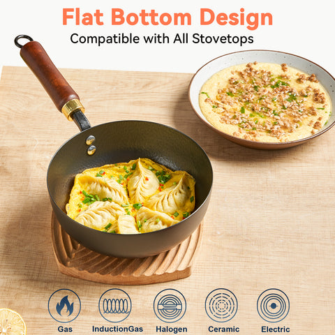 WANGYUANJI 8 Inch Hammered Iron Stir Fry Pan for 1–2 Servings, Removable Beechwood Handle, Traditional Small Wok for Searing, Sautéing, Stir-Frying – Non-Coated, Stovetop Compatible WANGYUANJI 8 Inch Hammered Iron Stir Fry Pan for 1–2 Servings, Removable Beechwood Handle, Traditional Small Wok for Searing, Sautéing, Stir-Frying – Non-Coated, Stovetop Compatible