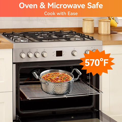 WANGYUANJI 1.8-Quart Stainless Steel Stock Pot with Lid, Small Soup/Sauce Pot, Tri-Ply Bottom, Induction Compatible, Dishwasher Safe, Hammered Finish WANGYUANJI 1.8-Quart Stainless Steel Stock Pot with Lid, Small Soup/Sauce Pot, Tri-Ply Bottom, Induction Compatible, Dishwasher Safe, Hammered Finish