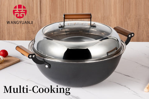 WANGYUANJI 13" Multi-Purpose Stew Pot For Steaming and Stewing