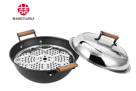 WANGYUANJI 13" Multi-Purpose Stew Pot For Steaming and Stewing