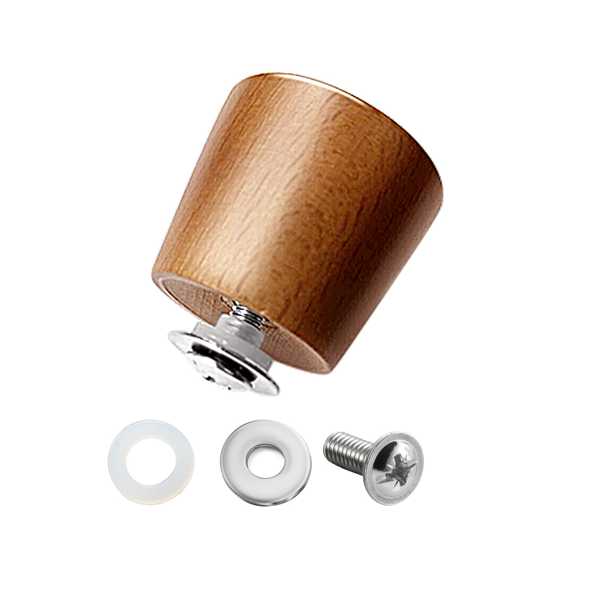 Universal Wooden pan Lid Handle for Cookware & Bakeware Lids – Removable pot lid and Pan Cover Knob Replacement for Frying Pans,Woks,Crockpots