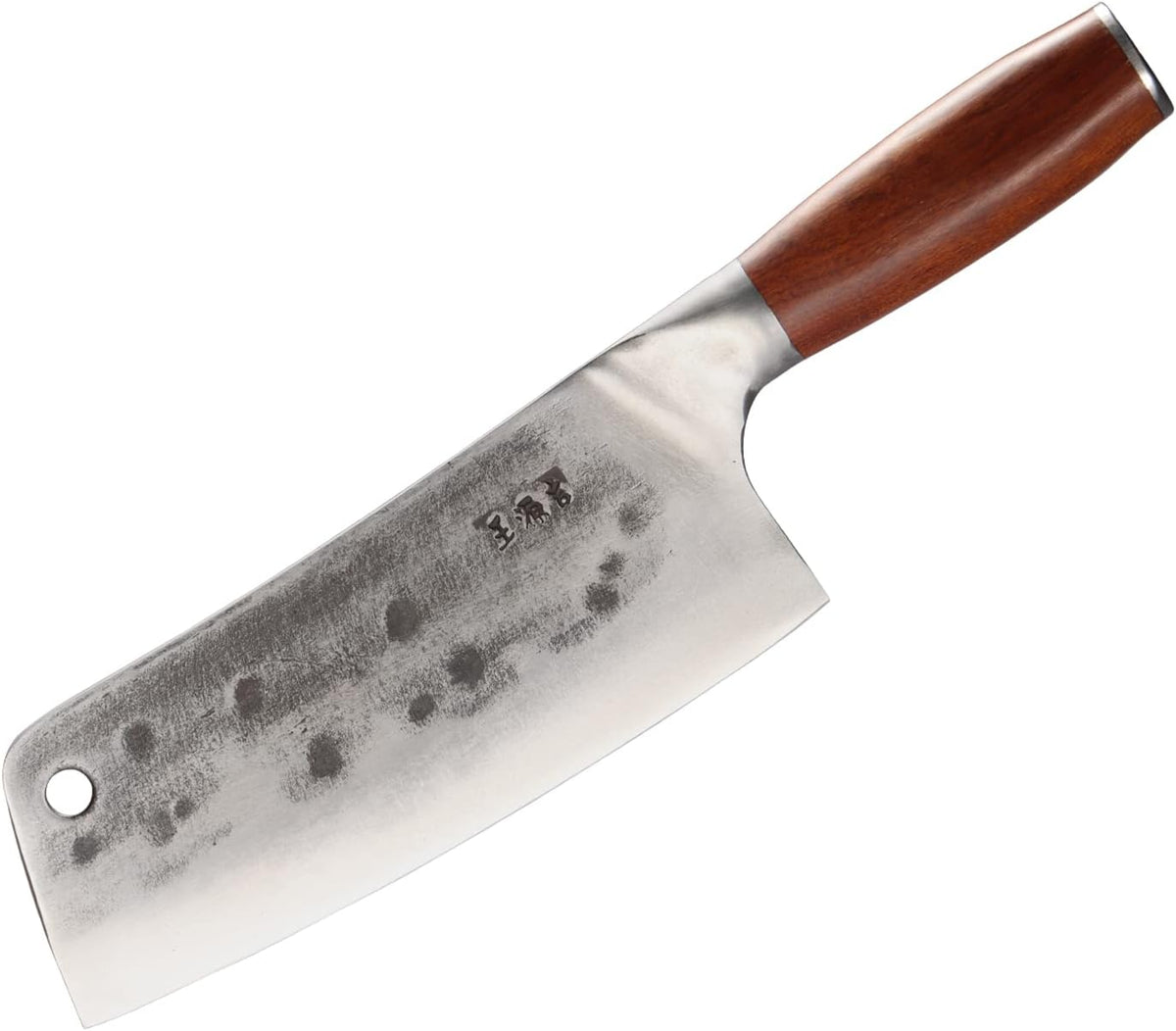 11.3 Inch Hand Forged Slicing Knife – Ergonomic Full Tang Butcher Knife with Carbon Steel Blade and Wood Handle – Manual Forged Meat and Vegetable Cutter for Kitchen or Outdoor BBQ