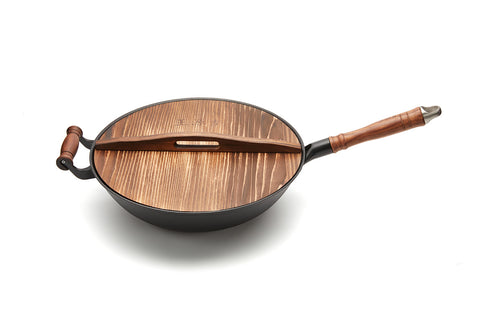 WANGYUANJI Cast Iron Wok Pan - WANGYUANJI