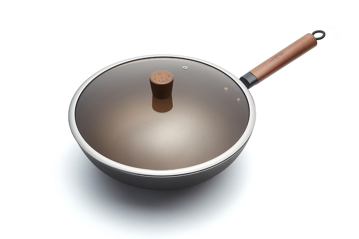 WANGYUANJI Uncoated Suffocated Iron Wok - WANGYUANJI