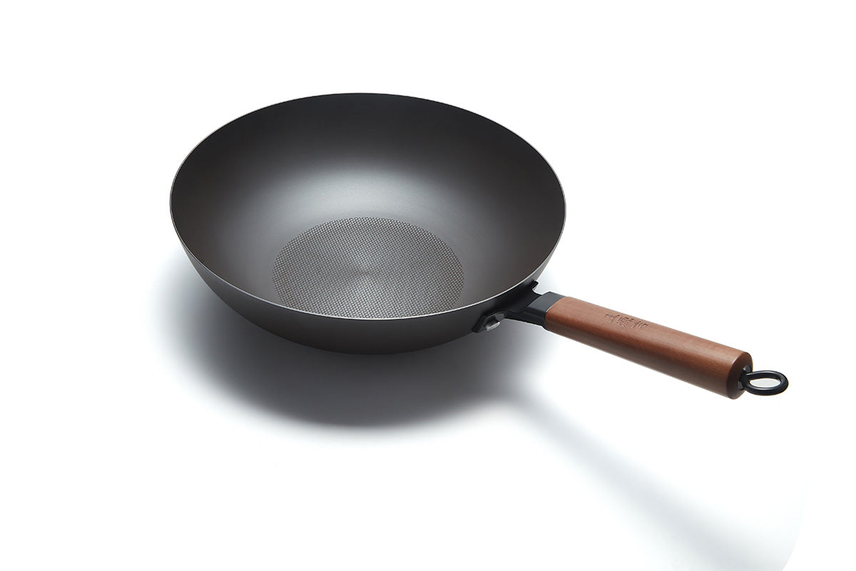 WANGYUANJI Uncoated Suffocated Iron Wok - WANGYUANJI