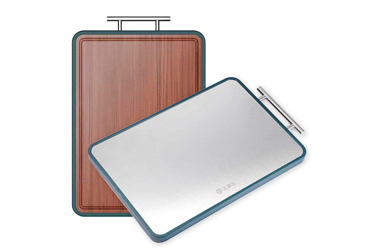 WANGYUANJI Stainless Steel and Wooden Cutting Board - WANGYUANJI