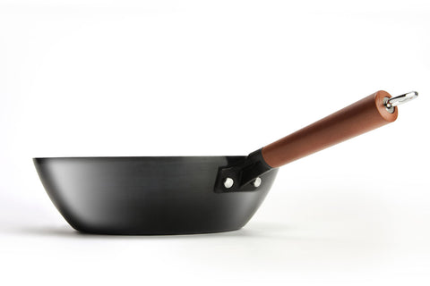 WANGYUANJI Large Flat Bottom Carbon Steel Wok 11.8" - WANGYUANJI